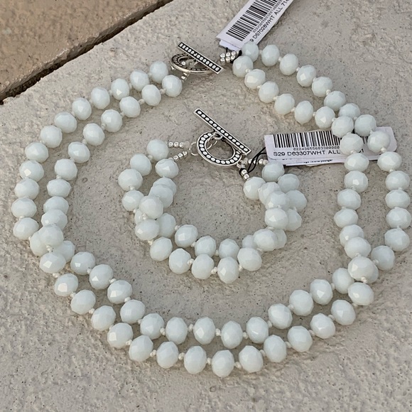 Jewelry - Double Stranded Beaded Necklace & Bracelet Set